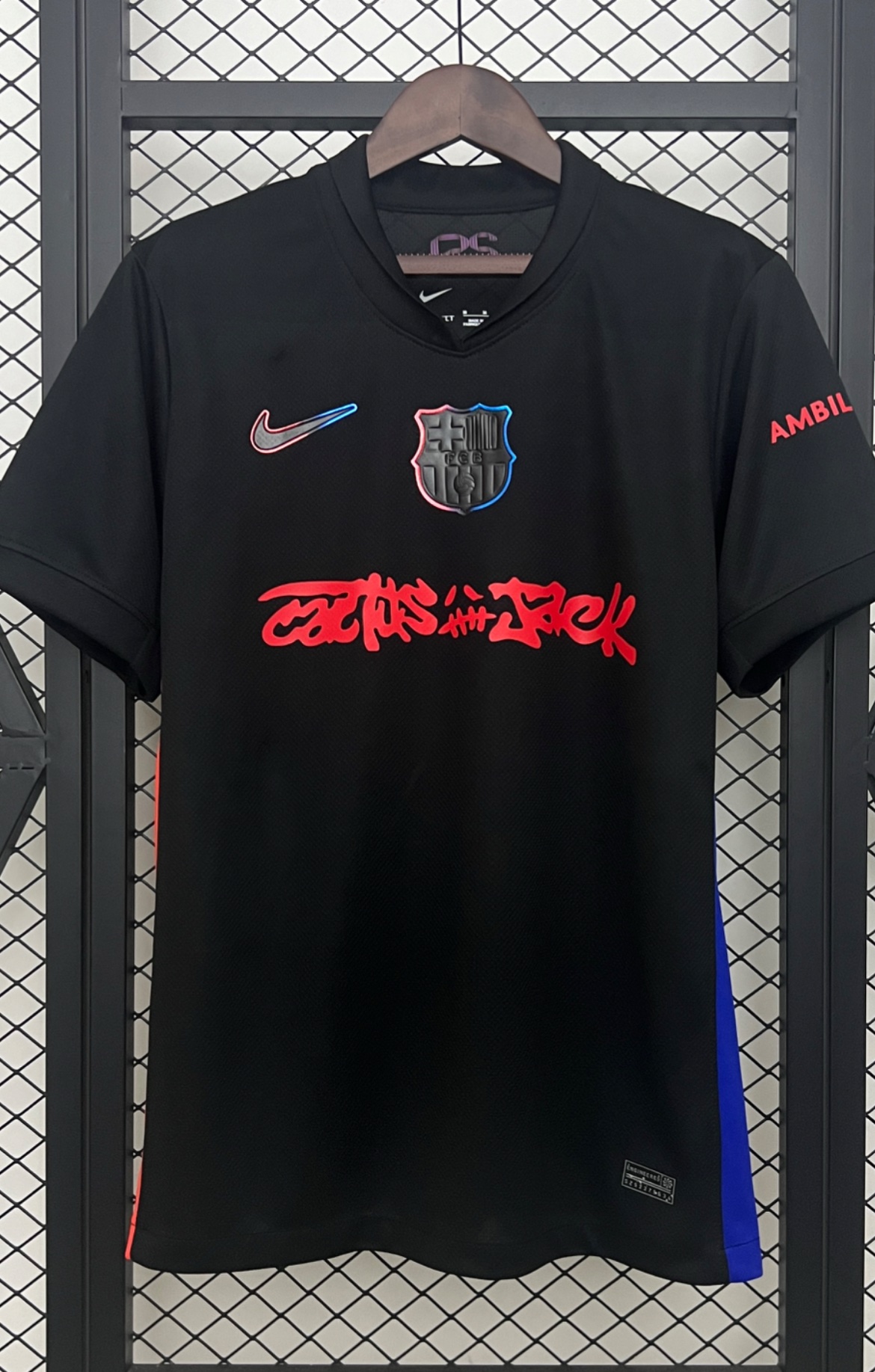 “FC Barcelona x Cactus Jack Black Edition Jersey” (player version)