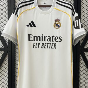 Real Madrid 25/26 Home Jersey – Embroidery