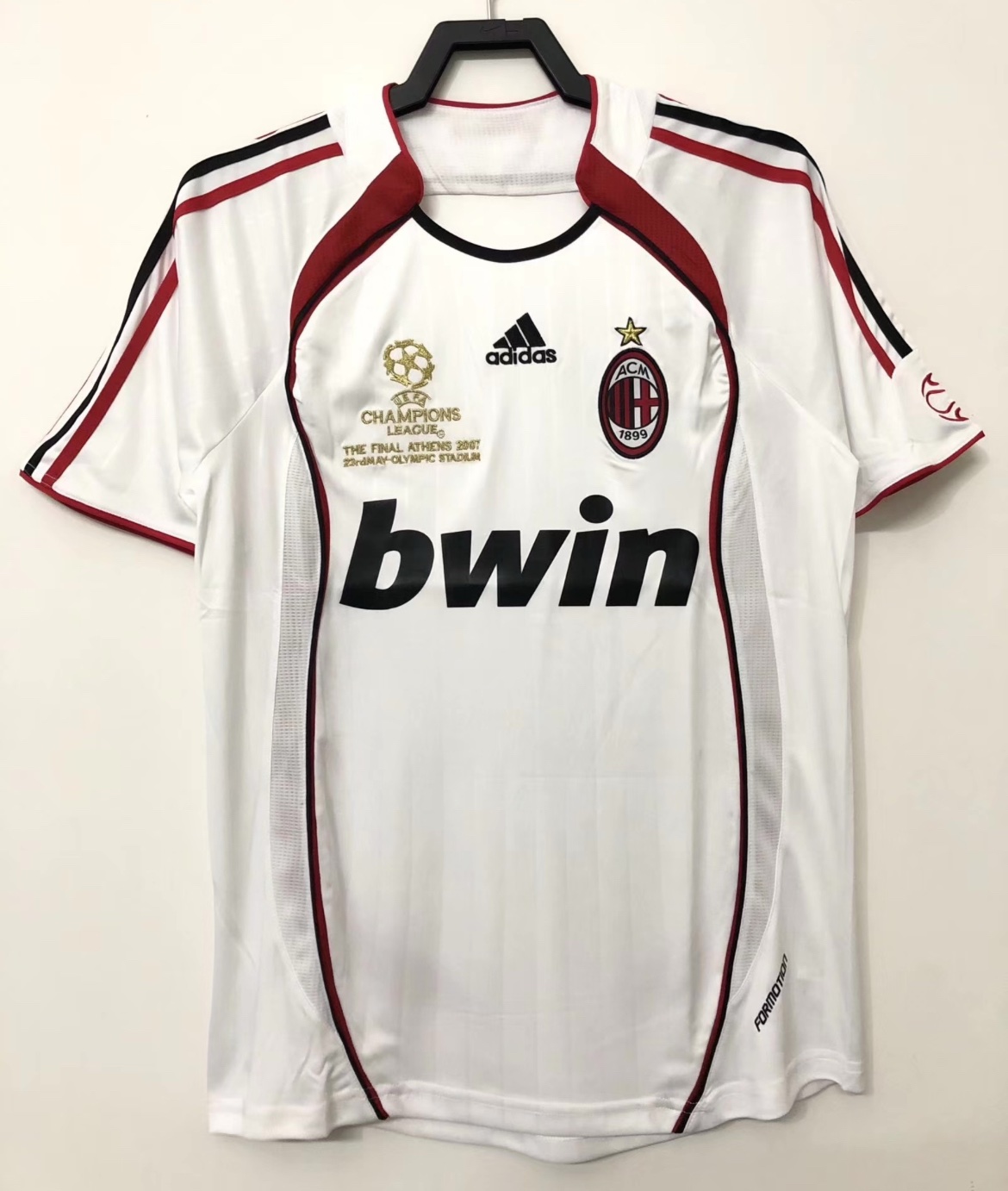 AC Milan 2006/07 Retro Jersey Embroidery (UEFA Champions League Athens Final Edition)